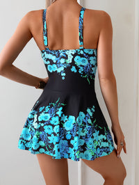 Women's Tummy Control Fashion Modest 1pc Swimsuit with