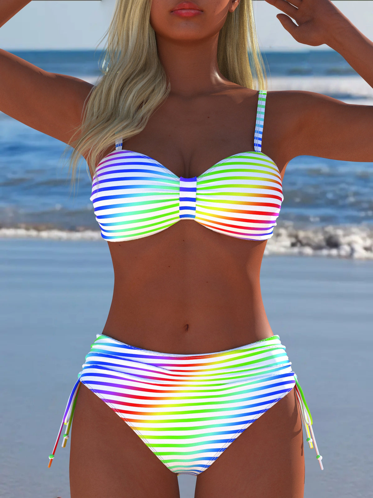 Luxury Modern Lightweight Two-Piece Beach Swimwear Set