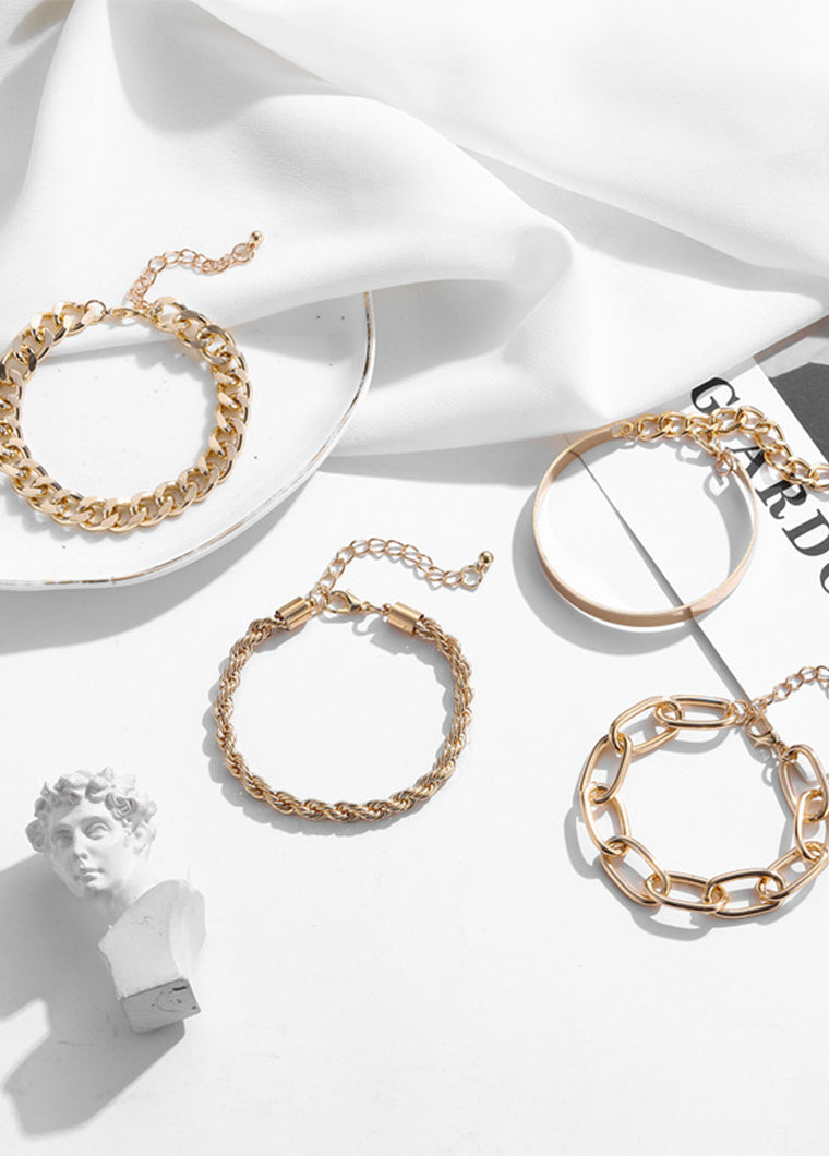 4PCS Fashion Multilayer Bracelet For Women
