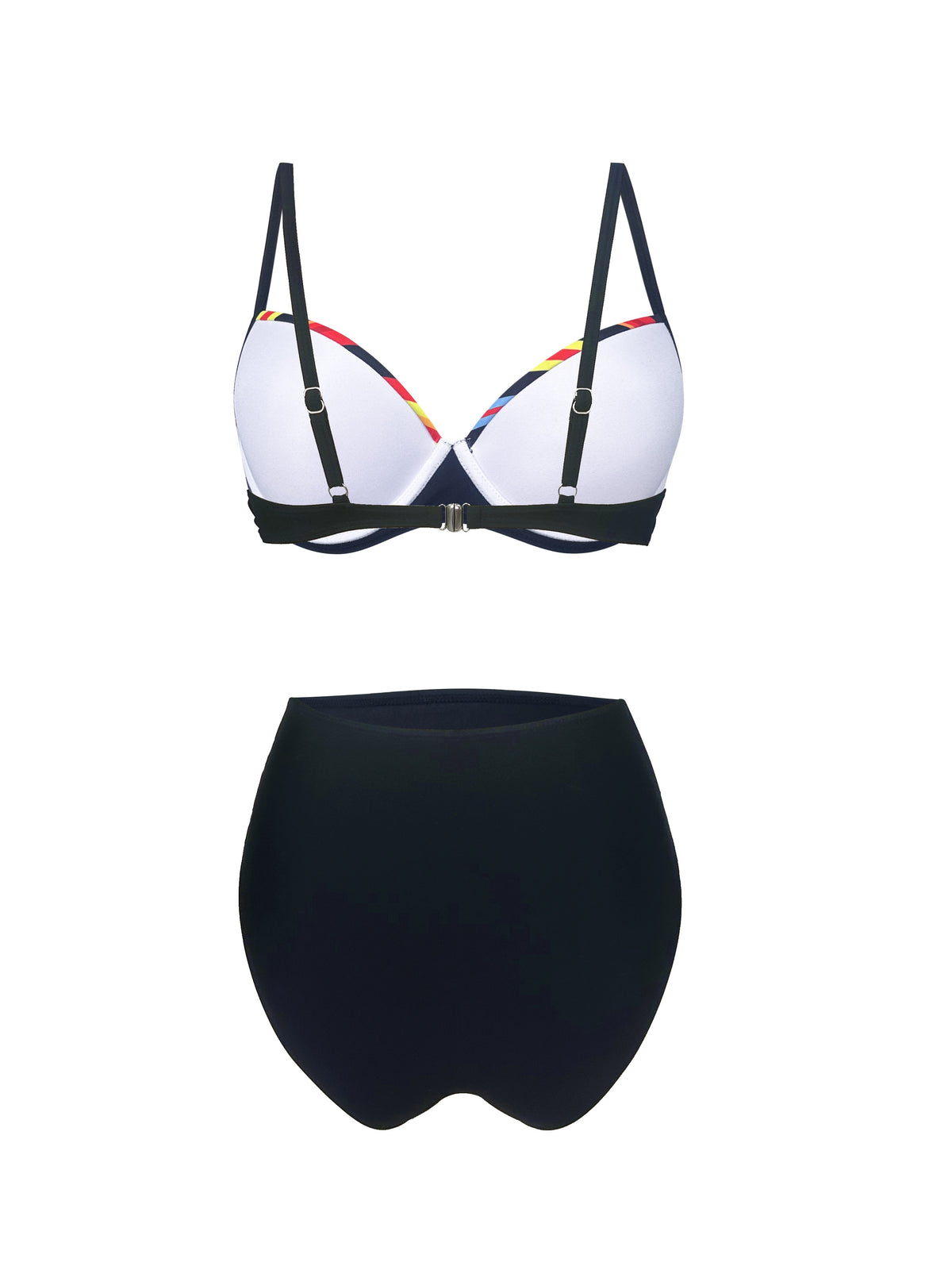Stylish Vibrant Striped Two-Piece Fashion Bikini