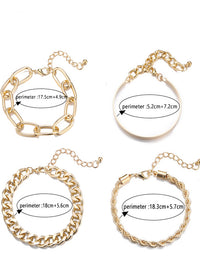 4PCS Fashion Multilayer Bracelet For Women