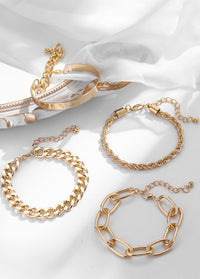 4PCS Fashion Multilayer Bracelet For Women