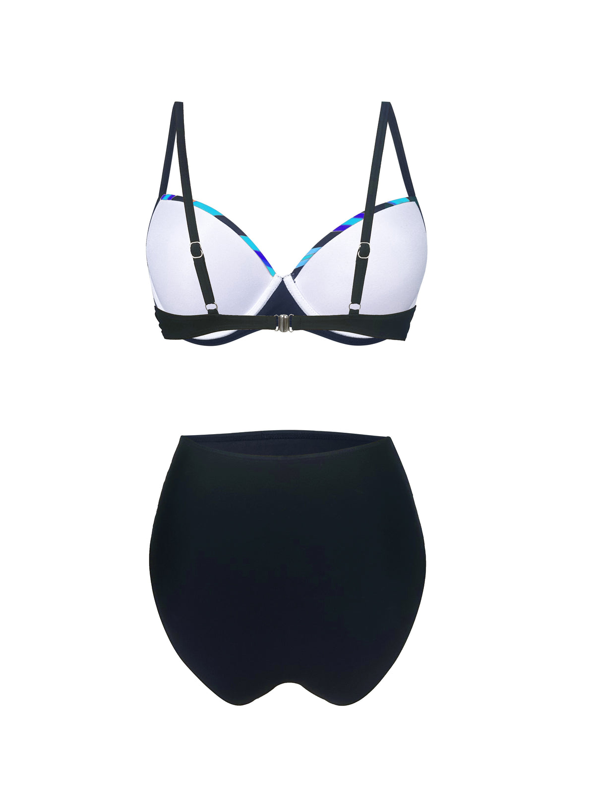 Stylish Vibrant Striped Two-Piece Fashion Bikini