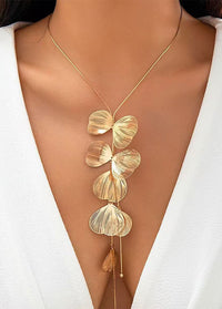Vintage Ginkgo Biloba Leaves Necklace
