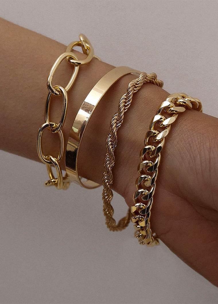 4PCS Fashion Multilayer Bracelet For Women