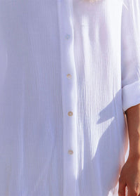 Effortless White Shirt Cover-up