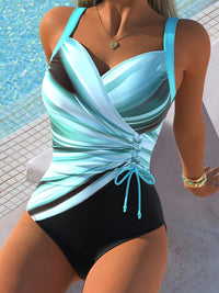 2026 New Women'S One-Piece Swimsuit Drawstring Waist Belly