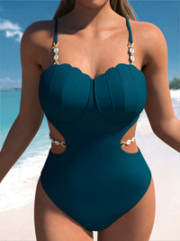 Women'S 2pcs Tropical Floral Print Loose Swimwear Tankini Set