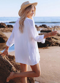 Effortless White Shirt Cover-up