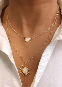 Sunflower Multi-layer Design Necklace