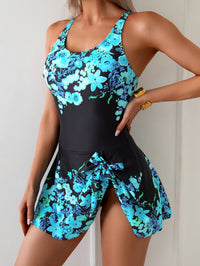 Women's Tummy Control Fashion Modest 1pc Swimsuit with