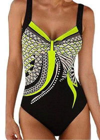 Printed One Piece Swimsuit