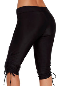 Drawstring Side High Waist Swimwear Bottom