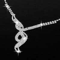 Rhinestone Decorated Necklace Set - fashionyanclothes
