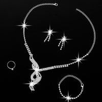 Rhinestone Decorated Necklace Set - fashionyanclothes