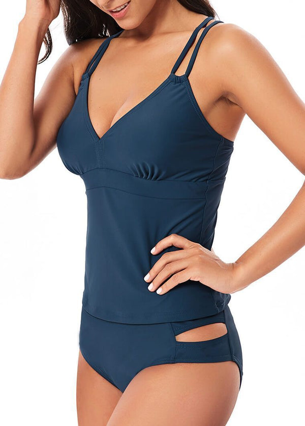 Double Strap Solid  Top and Panty - fashionyanclothes