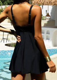 Tribal Printed Spaghetti Strap Swimdress